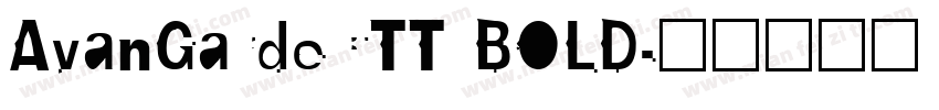 AvanGardeCTT BOLD字体转换